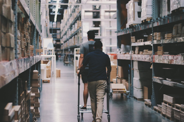 workers in a warehouse