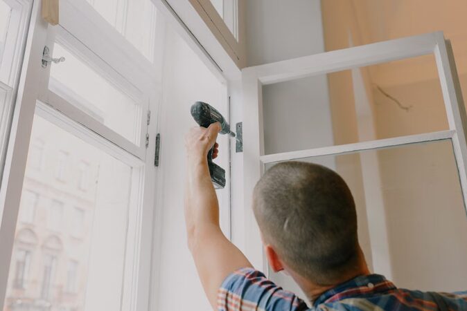 screwing windows hinge